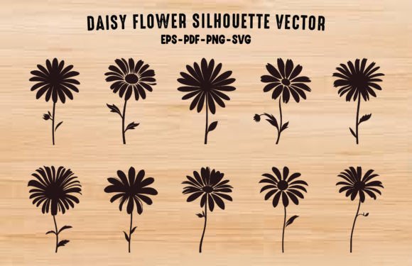 Daisy Silhouette Graphics & Illustrations Review