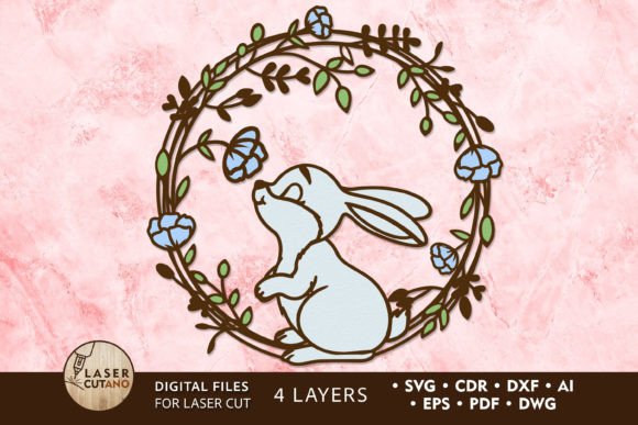 Easter Decorative Wreath: Laser Cutting for Spring Amp