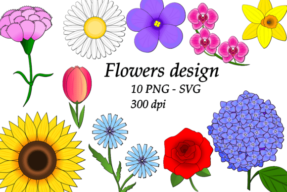 Flowers Svg Png: Graphics for Editorial & Illustrations