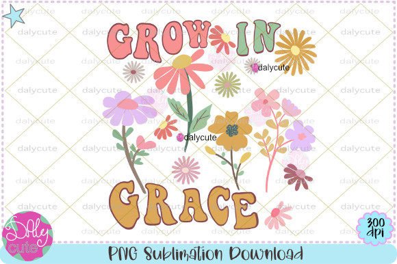Review: Grow in Grace Retro Flowers Boho PNG for Embroidery