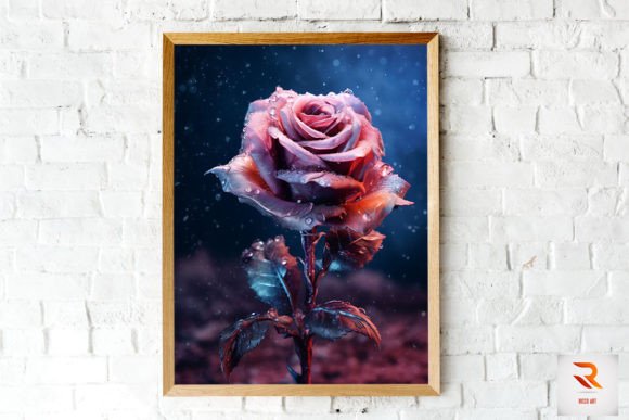Review: Whimsical Winter Maroon Rose Wall Art