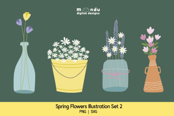 Spring Flowers Illustrations Set 2: A Designer's Review