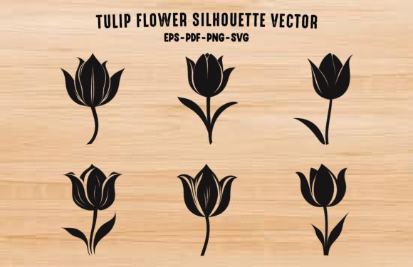 Tulip Flower Vector Clipart: Premium Graphics & Illustrations
