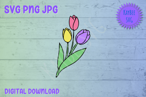 Tulip Flowers SVG: Fresh Graphics for Crafts