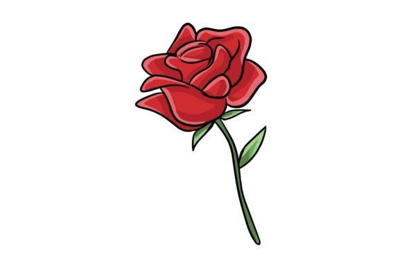 Valentine Red Roses: Graphics & Illustrations