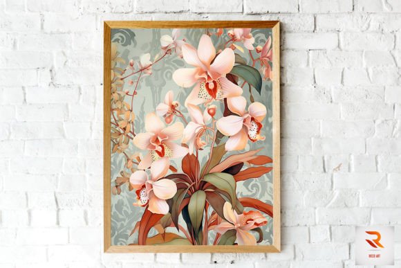 Whimsical Orchid Graphics for Brand Backgrounds